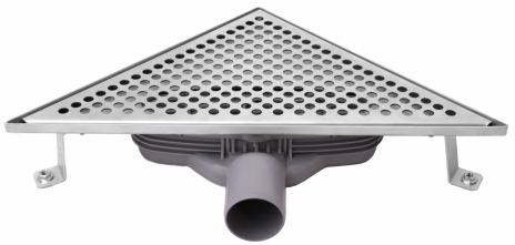 Треугольный лоток (угловой) с сухим сифоном